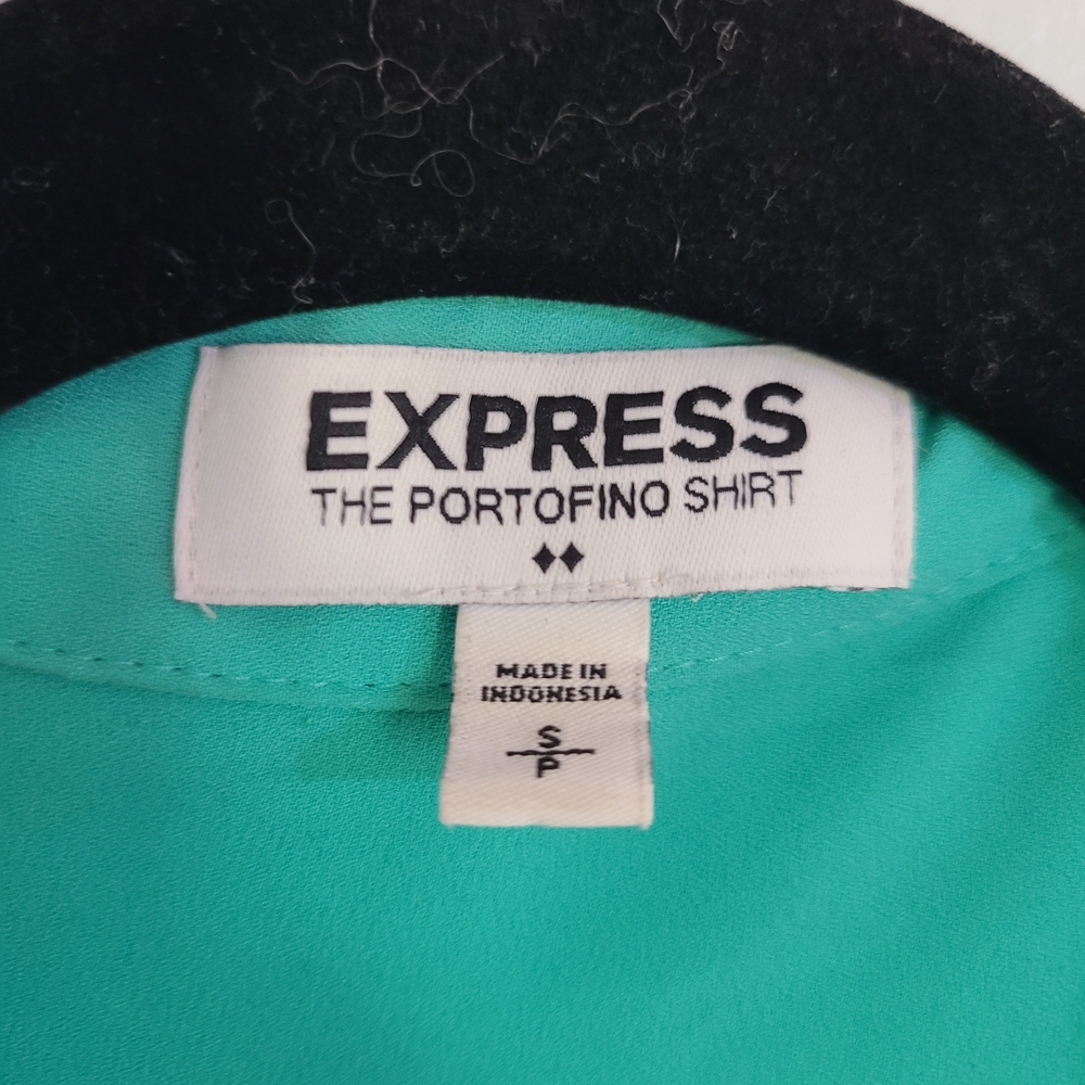Express Teal Button-Down Shirt - Picture 3 of 4